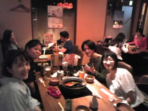 生キロP、桜井さん、高崎さんと４人で食事。 ニコニコ動画が無かったら、知り合えなかった方々です。