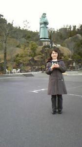 ２００９年２月６日天草四郎銅像前